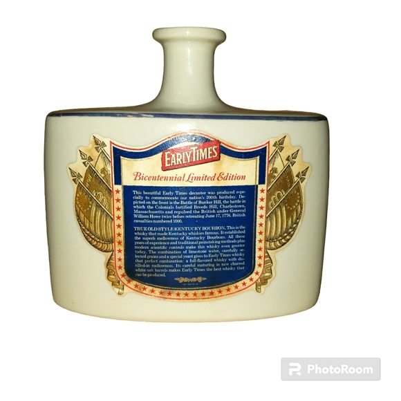 Vintage The Early Times American Revolution Bicentennial-Illinois Cer. Decanter - Picture 3 of 10